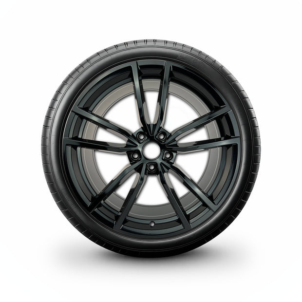 Pack de 4 Jantes + pneus 19" Volkswagen Tiguan AD / Tiguan Allspace AD — Roue montée avec jante et pneu