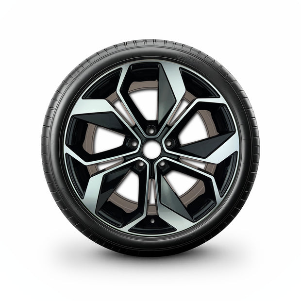 Pack de 4 Jantes + pneus 17" Renault Mégane IV 9A — Roue montée avec jante et pneu