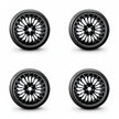 Pack de 4 Jantes + pneus 18