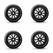 Pack de 4 Jantes + pneus 17