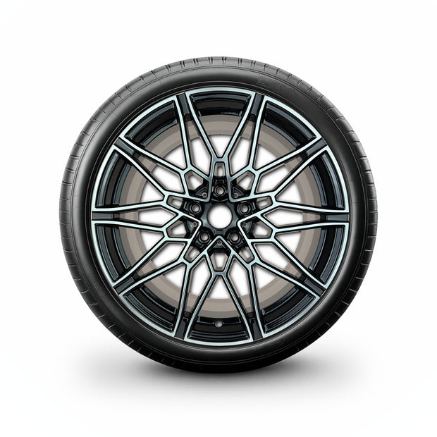 Pack de 4 Jantes + pneus 19" BMW Série 7 G70 / X3 G01 / X3 G45/G48 / X4 G02 — Roue montée avec jante et pneu
