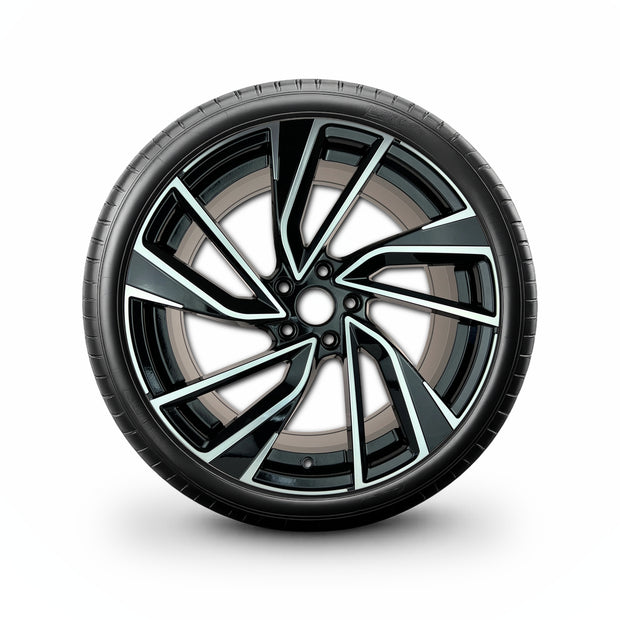 Pack de 4 Jantes + pneus 19" Volkswagen Passat B8 B9 — Roue montée avec jante et pneu