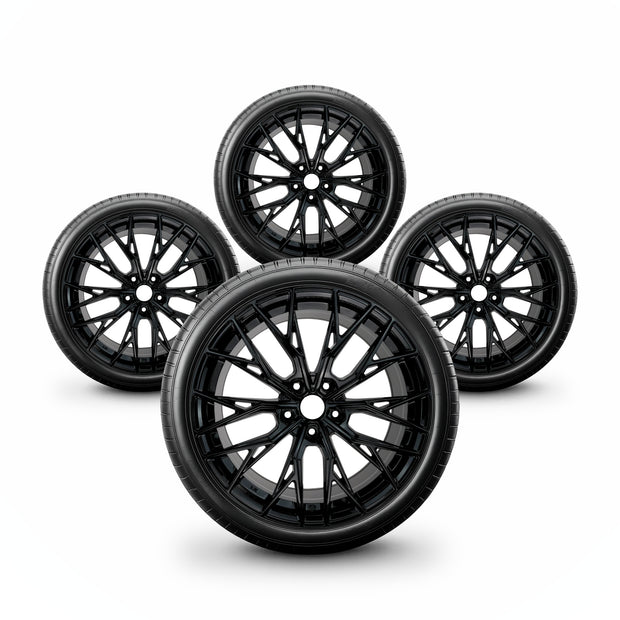 Pack de 4 Jantes + pneus 19" Tesla Model S Long Range 90D P90D 100D P100D — vue principale
