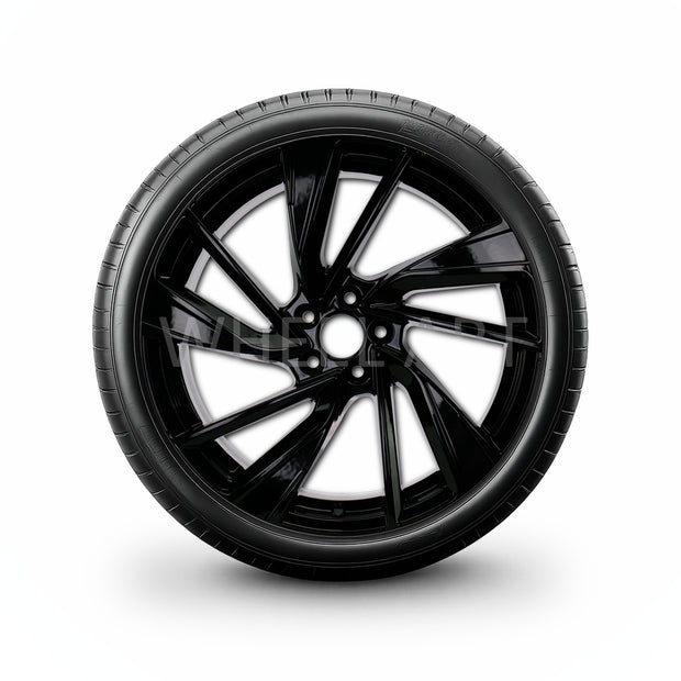 Pack de 4 Jantes + pneus 19" Volkswagen Tiguan AD / Tiguan Allspace AD — Roue montée avec jante et pneu