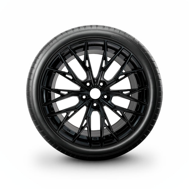 Pack de 4 Jantes + pneus 17" Renault Mégane III Z0 III Z0 Facelift — Roue montée avec jante et pneu