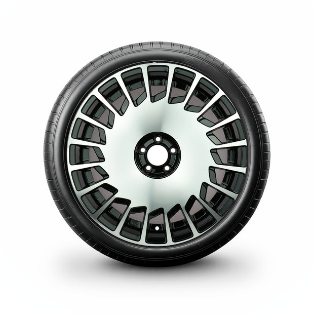 Pack de 4 Jantes + pneus 18" Mercedes S-Class W223 — Roue montée avec jante et pneu