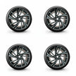 Pack de 4 Jantes + pneus 19