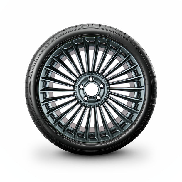 Pack de 4 Jantes + pneus 18" Mercedes CLA C118 — Roue montée avec jante et pneu