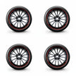 Pack de 4 Jantes + pneus 18