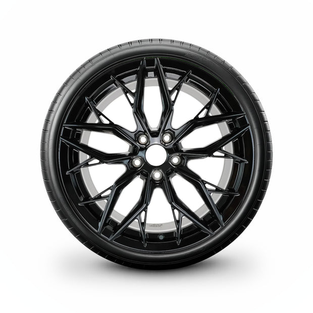 Pack de 4 Jantes + pneus 19" Audi A4 B8 / S4 B8 — Roue montée avec jante et pneu