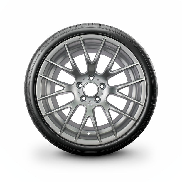 Pack de 4 Jantes + pneus 18" BMW Série 3 E46 — Roue montée avec jante et pneu