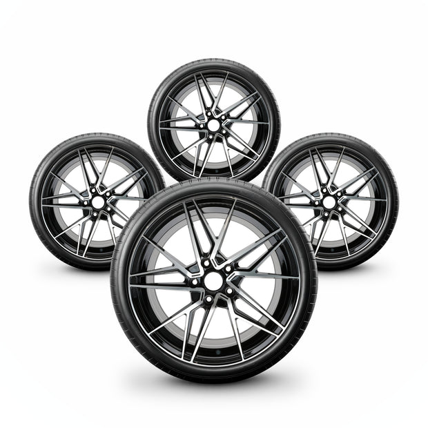 Pack de 4 Jantes + pneus 18" BMW Série 3 E46 — vue principale