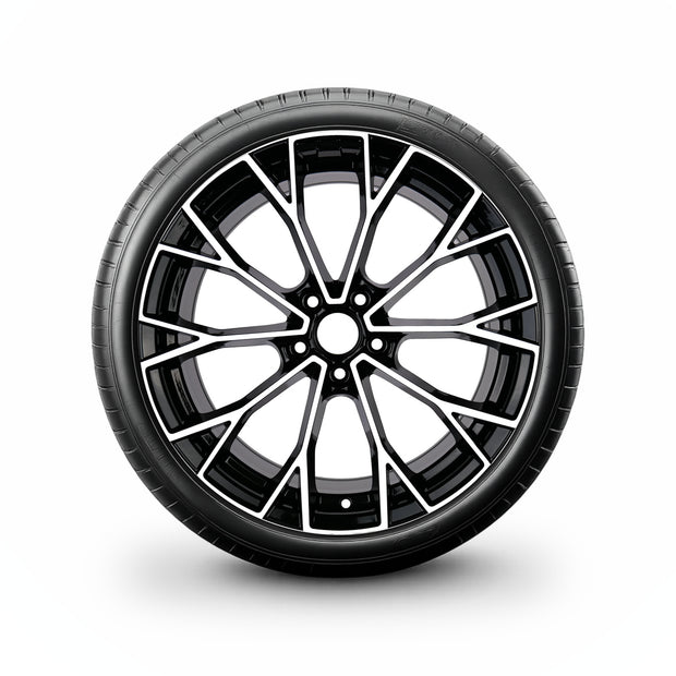 Pack de 4 Jantes + pneus 18" Volkswagen Tiguan 5N — Roue montée avec jante et pneu