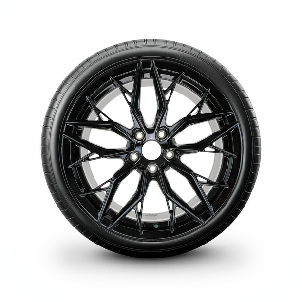 Pack de 4 Jantes + pneus 18" Volkswagen Tiguan 5N — Roue montée avec jante et pneu
