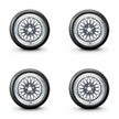 Pack de 4 Jantes + pneus 17
