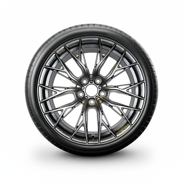 Pack de 4 Jantes + pneus 18" Volkswagen Tiguan 5N — Roue montée avec jante et pneu