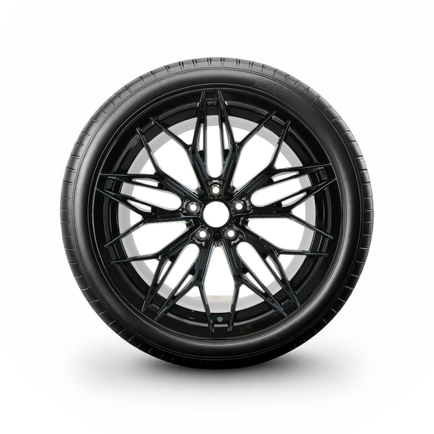 Pack de 4 Jantes + pneus 19" Skoda Enyaq iV — Roue montée avec jante et pneu