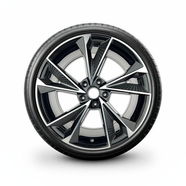 Pack de 4 Jantes + pneus 19" Audi A4 B8 / S4 B8 — Roue montée avec jante et pneu