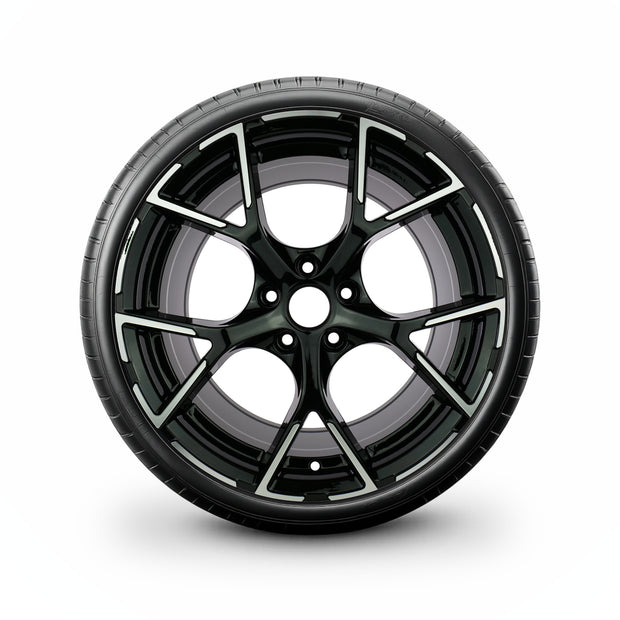 Pack de 4 Jantes + pneus 19" Audi A4 B8 / S4 B8 — Roue montée avec jante et pneu