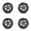Pack de 4 Jantes + pneus 19