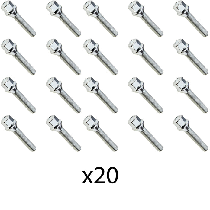 Lot de 20 Boulons de roue  M12 x 1.50 50mm