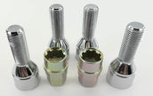 Lot de 4 + 1 Antivols de roue  M14 x 1.50 35mm