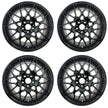 Lot de 4 Jantes Alu 19 Rivali19BG