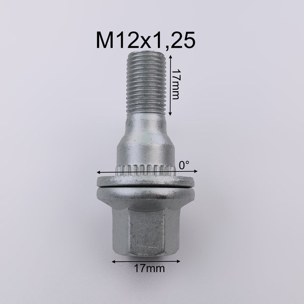 Lot de 20 Boulons de roue  M12 x 1.25 17mm